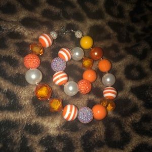 🍊🍊🍊 Orange Bubblegum Necklace Set 🍊🍊🍊